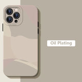 Cute Colorful Art Heart Pattern Matte Soft Silicone Case For iPhone 14 13 12 series