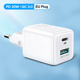 Portable 20W 30W USB Type C Fast Charger for iPhone 13 12 11 Pro Max