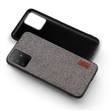Business Shockproof Cloth Fabric Silicone Back Cover Case for Samsung Galaxy S20 S20 Plus S20 Ultra