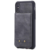 Vertical Leather Flip Wallet Case For iPhone X 6 6s 7 8 Plus