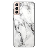 Marble Soft Silicone Phone Case For Samsung S21 Series