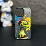 Graffiti Cartoon Animal Pattern Soft Silicone Case For iPhone 14 13 12 series