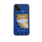Fashion Cute Cartoon Tiger Straight Edge Silicone Phone Case For iPhone 13 12 11 Series