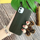 Wood Grain PU leather Waterproof Half-wrapped Case For iphone 11 Series