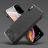 Fabric Cloth Soft Silicone Phone Cases For iPhone X XS Max XR 8 7 6 Plus