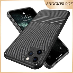 Luxury Soft Silicone Carbon Brazing Shockproof Case For iPhone 11 Series