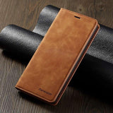Vintage Flip Wallet Cover Case For Samsung Galaxy S8 S9 Plus Note 9