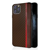 Carbon Fiber PU Leather Case For iPhone 11 Pro MAX X XR XS