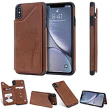 New Leather Wallet Card Holder Case For iPhone X XS Max XR 8 7 6S 6 Plus