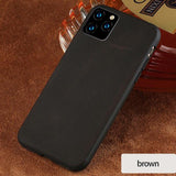 Luxury Genuine PULL UP Leather Case Full Protective for iPhone 11 11 Pro 11 Pro Max
