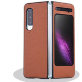 Luxury PU Leather Matte Case for Galaxy Fold W20 W2020