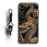 Chinese Style Dragon Coque Case For Apple iPhone X XR XS MAX 8 Plus