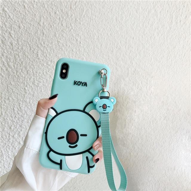 Cute Cartoon Cover For Apple iPhone X Case iPhone XR Soft Silicone