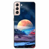 Marble Soft Silicone Phone Case For Samsung S21 Series