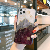 Luxury Gold Foil TPU Soft Silicon Case For iPhone 11 Series