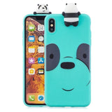 3D Kawaii Unicorn Panda Bear Silicon Shockproof Case for iPhone 11 Series