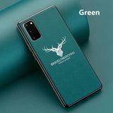 Plain Crust Leather Case For Samsung S20 S20 Ultra S20Plus