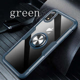 Car Magnetic Ring Holder Case For iPhone X XS XR XS MAX 8 Plus 7 6