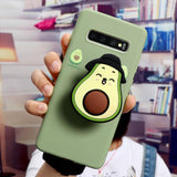 3D Luxury Cute Cartoon Fruit Avocado Soft Silicone Phone Case For Samsung S20 Series
