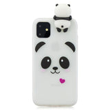 3D Kawaii Unicorn Panda Bear Silicon Shockproof Case for iPhone 11 Series