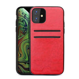 PU Leather With Credit Card Case For iPhone 11 Pro Max XS XR X