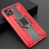 Shockproof Armor Case with Magnetic Car Bracket Finger Ring Cover for IPhone 11 Pro Max