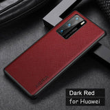 Luxury Vintage Leather skin Anti-knock Case for Huawei Smartphone