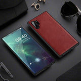 Leather Soft Silicone Edge Case For Samsung Galaxy Note 10 Note 10 Plus