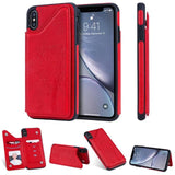 New Leather Wallet Card Holder Case For iPhone X XS Max XR 8 7 6S 6 Plus