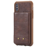 Vertical Leather Flip Wallet Case For iPhone X 6 6s 7 8 Plus