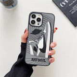 3D Emboss High Quality Sneakers Sport Shoes Case For iPhone 14 13 12 series