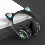 Led Flash Cute Cat Ears Wireless Headphone