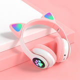 Led Flash Cute Cat Ears Wireless Headphone
