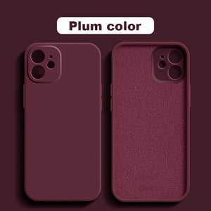 100WD Square Liquid Silicone Full Protector Case For iPhone 12 & 11 Pro Max