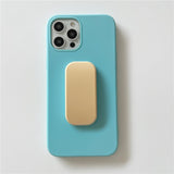 Push Pull Bracket Stand Candy Color Case for iPhone 12 11 Series