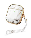 Stylish Marble Full Body Protective Hard Case with Wrist Strap for Apple AirPods Pro