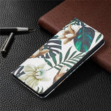 Leather Painted Magnetic Wallet Flip Case For Samsung Galaxy S21 S20 Note 20 Series
