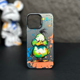 Graffiti Painted Cartoon Animal Soft Silicone Case for iPhone 14 13 12 series