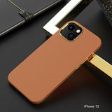 Shockproof PU Leather Soft Cases for iPhone 13 12 11 series