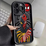 Spider Man Shockproof Soft TPU Silicone Matte Case for iPhone 15 14 13 series