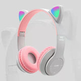Led Flash Cute Cat Ears Wireless Headphone