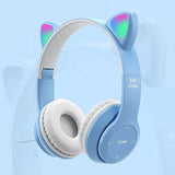 Led Flash Cute Cat Ears Wireless Headphone