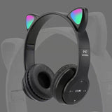 Led Flash Cute Cat Ears Wireless Headphone