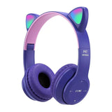 Led Flash Cute Cat Ears Wireless Headphone