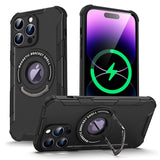 Magsafe Magnetic Wireless Charge Military Premium Hard Armor Case With KickStand for iPhone 15 14 13 12 Series