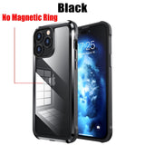 HD Transparent Stainless Steel TPU PC Case for iPhone 14 series