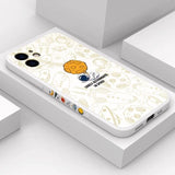 Dark Green Cute Astronaut Paper Plane Shockproof Soft Case For iPhone 13 12 11 Series