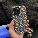 High-End Carbon Fiber Braided Texture Case For iPhone 15 14 13 series