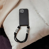Crossbody Lanyard Necklace Liquid Silicone Case For iPhone 14 13 12 Series