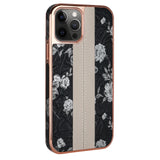 High Quality Electroplated Retro Flower Pattern Phone Case For iphone 12 11 Series